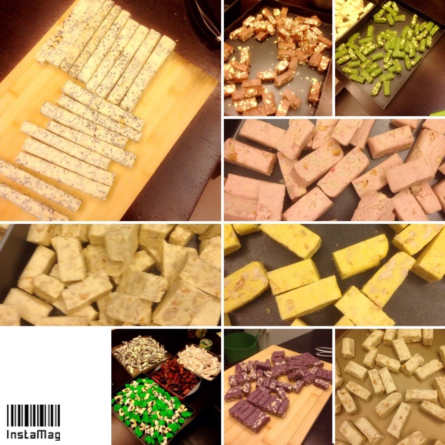 抹茶杏仁牛轧糖