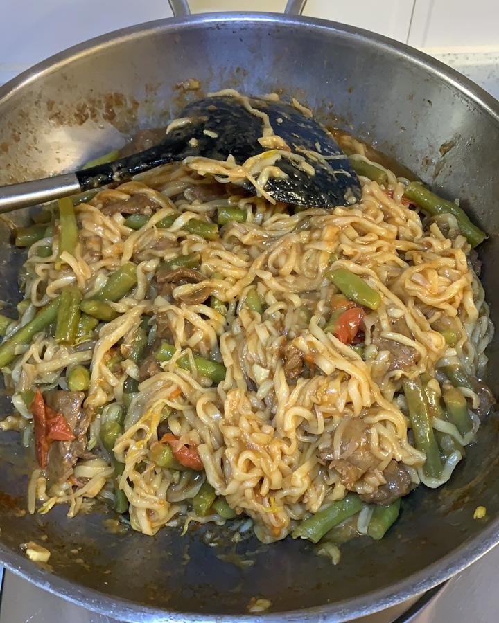 豆角焖面（新疆就叫蒸面）