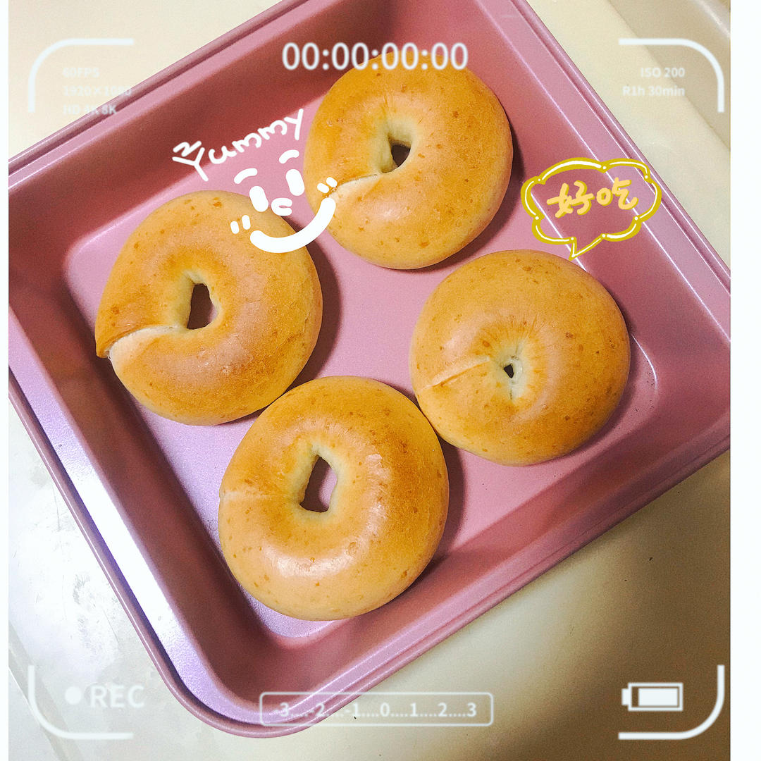 海盐芝士贝果｜无油无糖