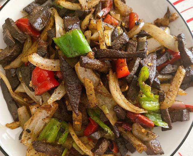 麻辣猪肝盖面的做法