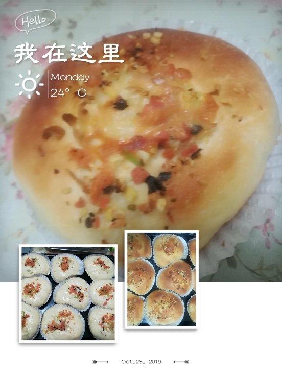 火腿肉松芝士面包