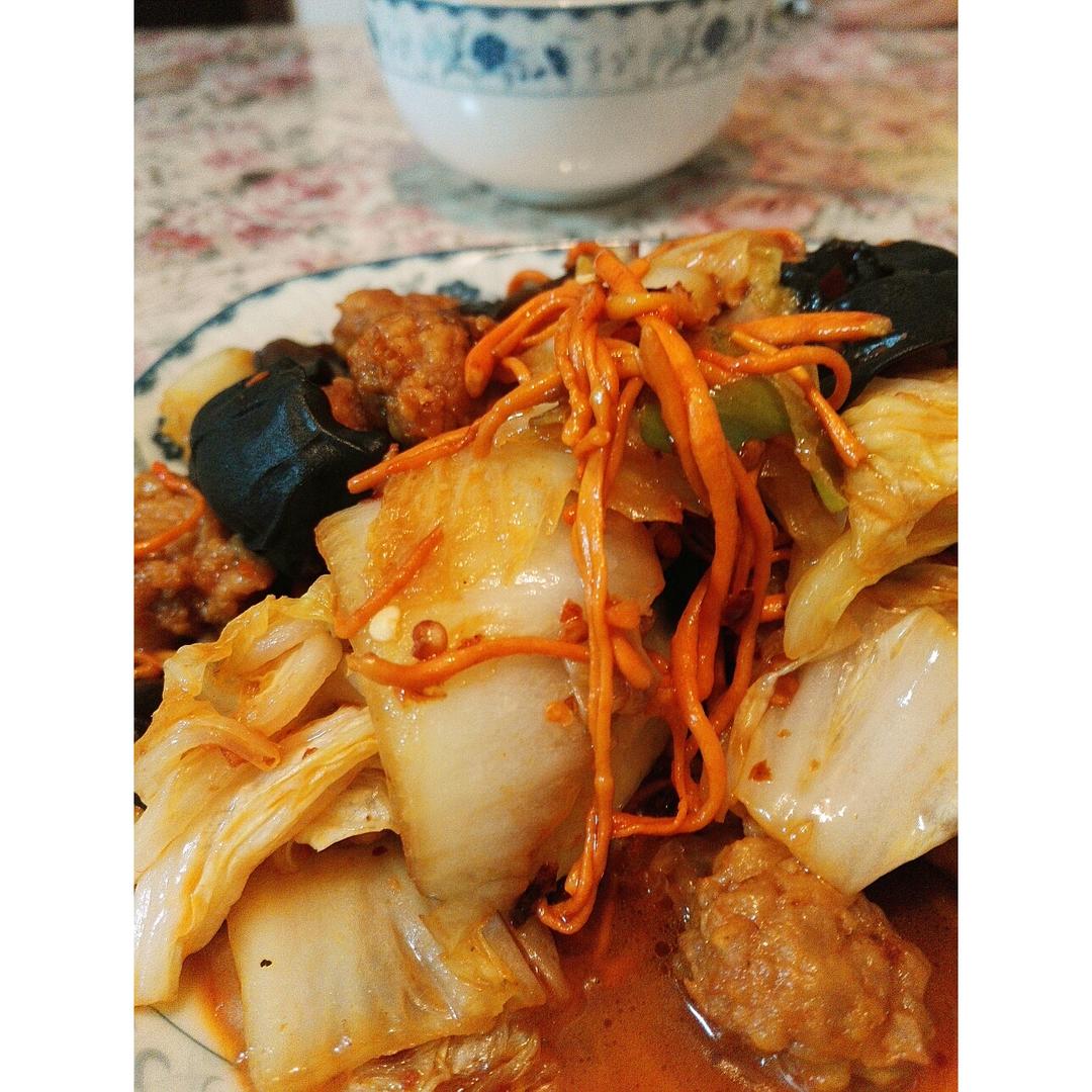 小炒虫草花
