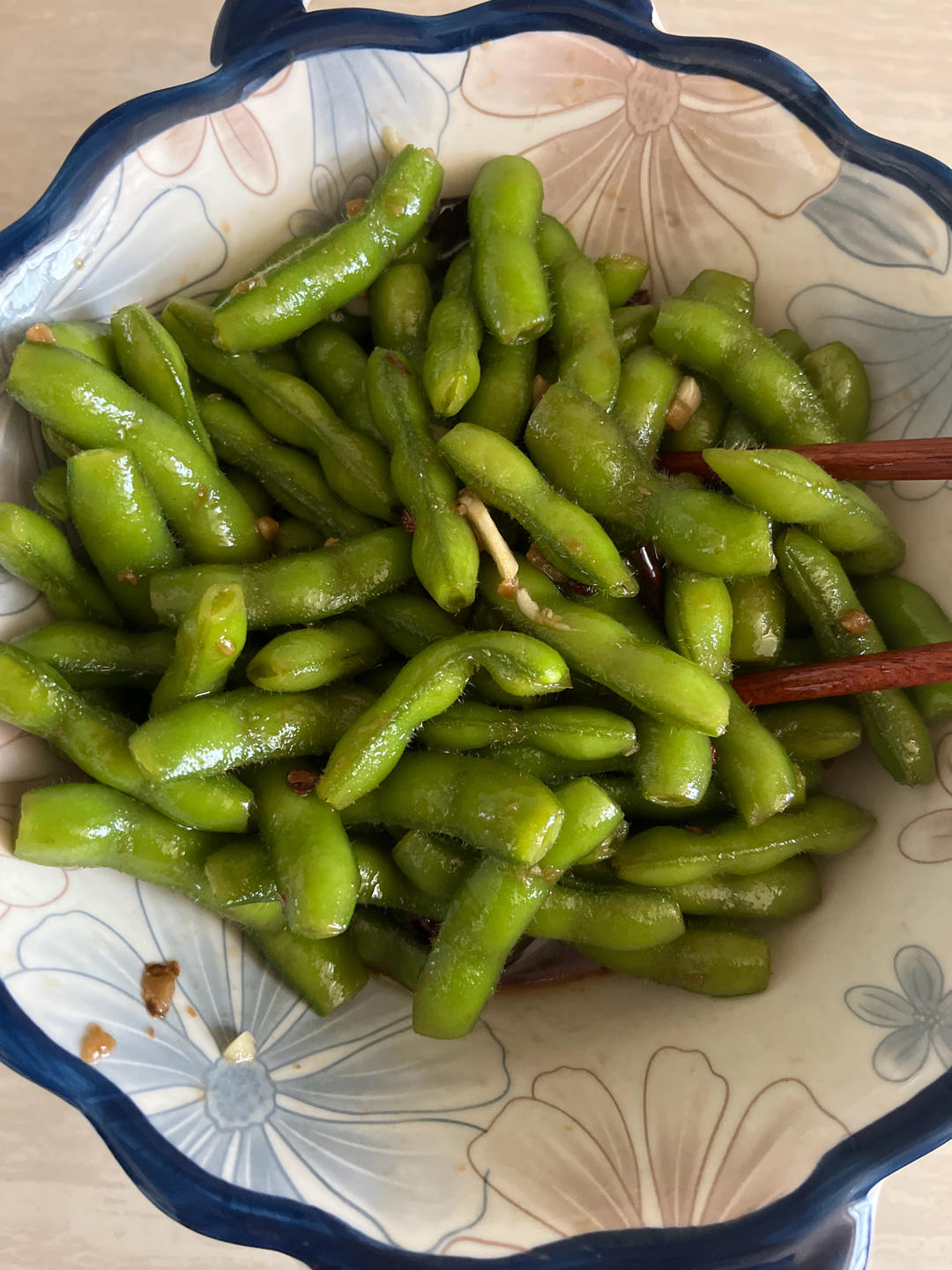 低脂酸辣凉拌毛豆-武汉口味