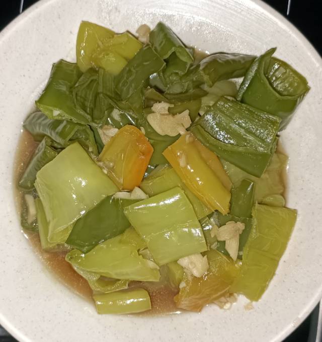 白灼羊角辣椒