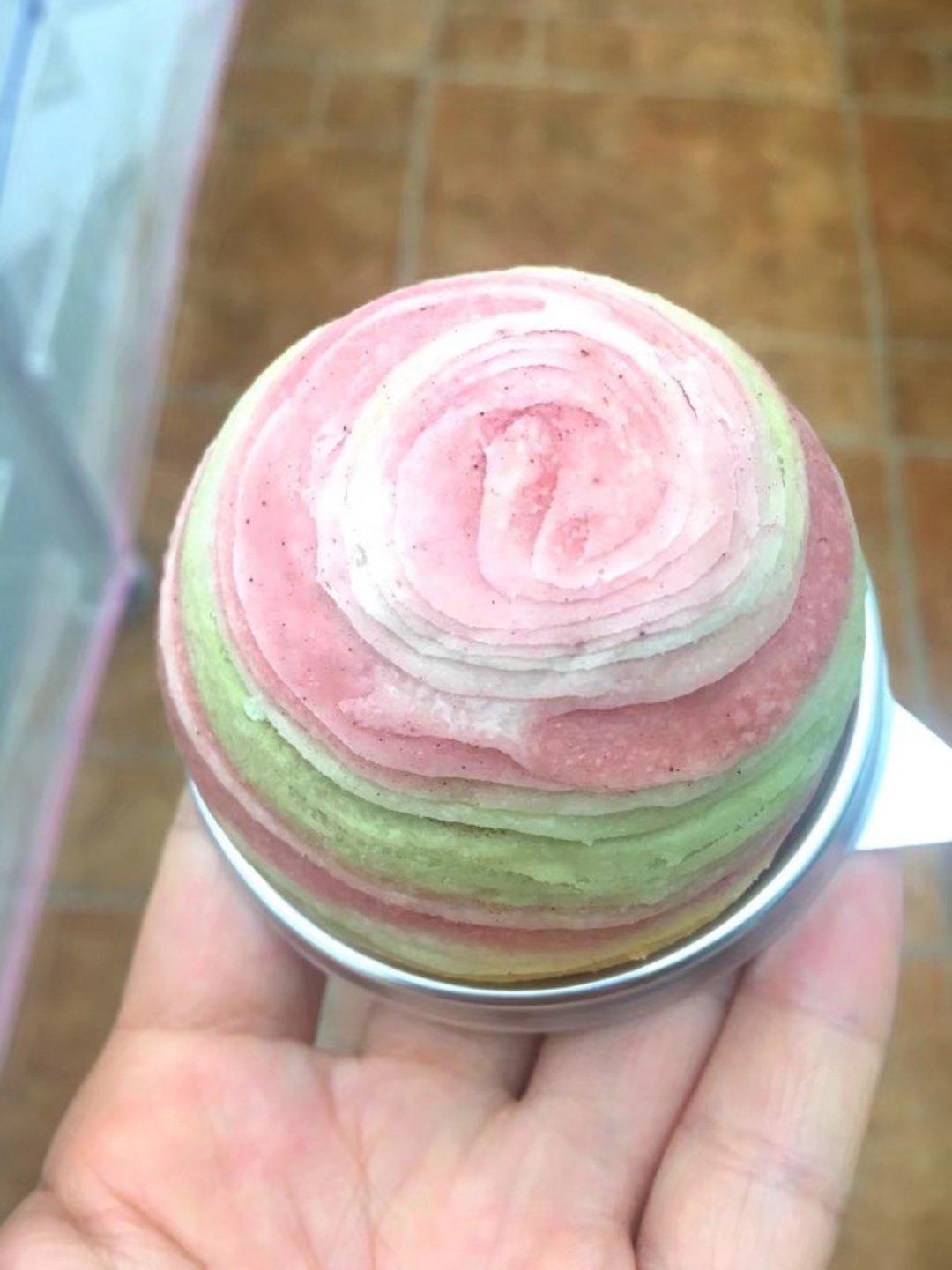 和彩虹一样美腻的彩色紫薯蛋黄酥~~附紫薯馅的做法