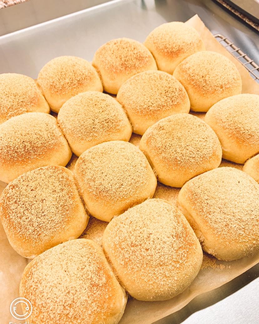 做过 黄豆粉小餐包 #午餐2019年3月13日#加了黄豆粉的面包