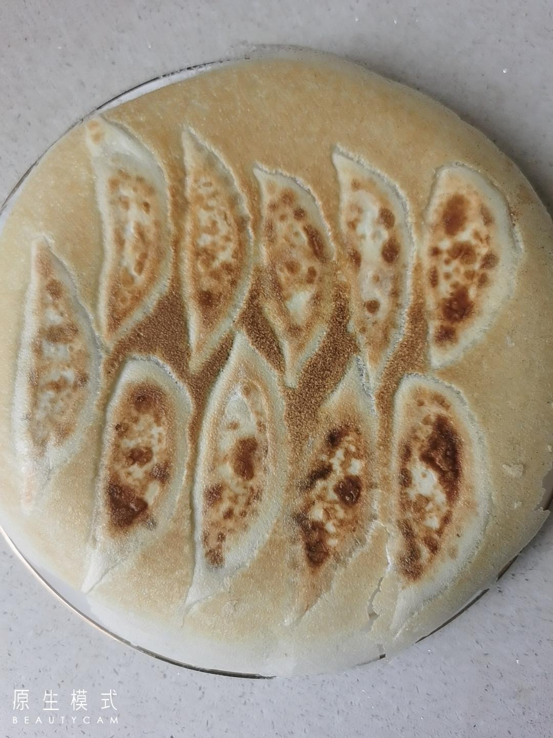 韭菜木耳鲜肉锅贴~我家孩子最爱的面食