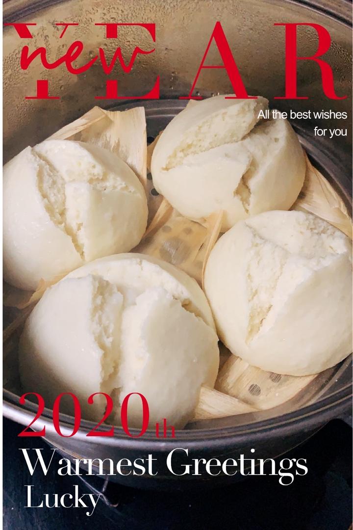 酒酿开花大馒头