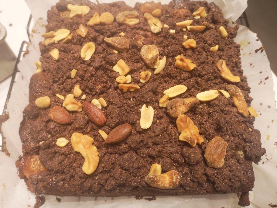 樱桃巧克力酥顶蛋糕 crumb cake al cioccolato e ciliegie