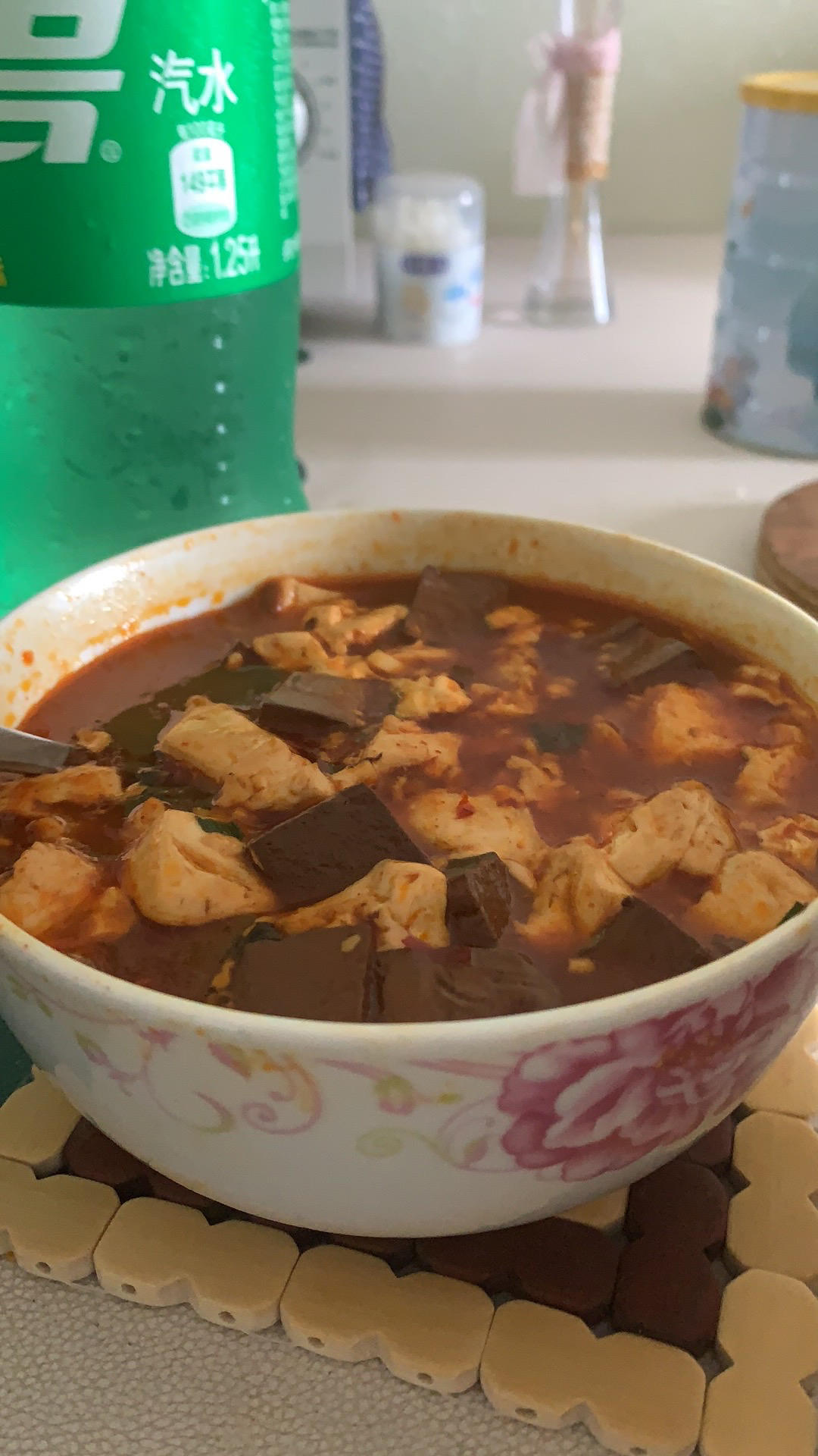 能吃三碗饭的红烧鸭血豆腐