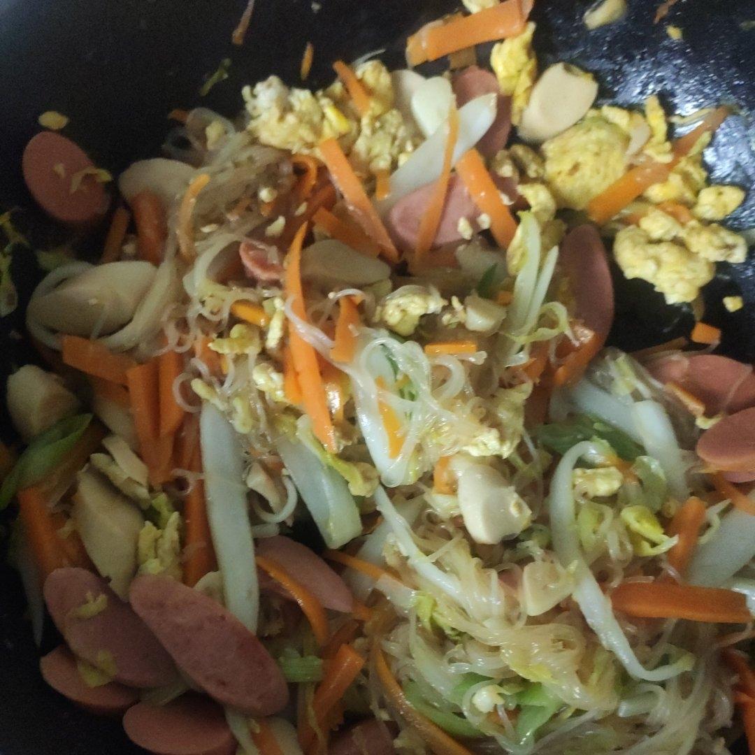 三丝鸡蛋炒粉😋超级懒人食谱，好吃不腻