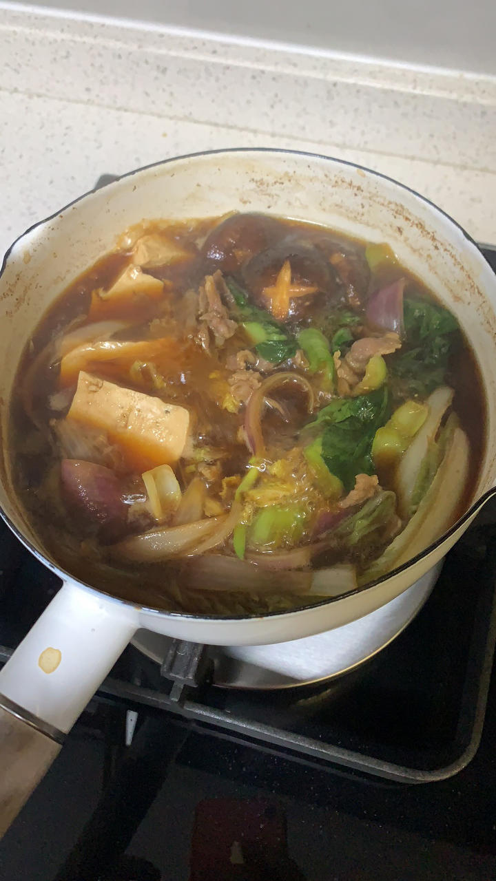 三种调料就能做的寿喜锅