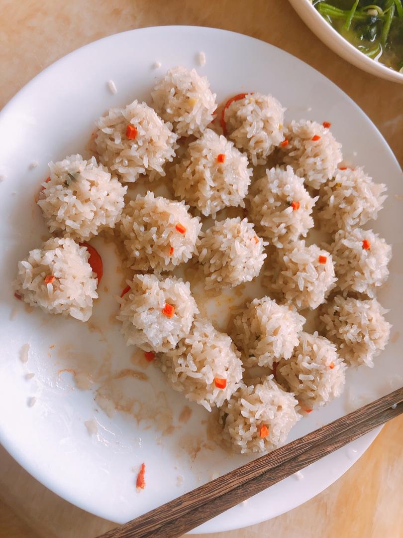 蒸糯米丸子