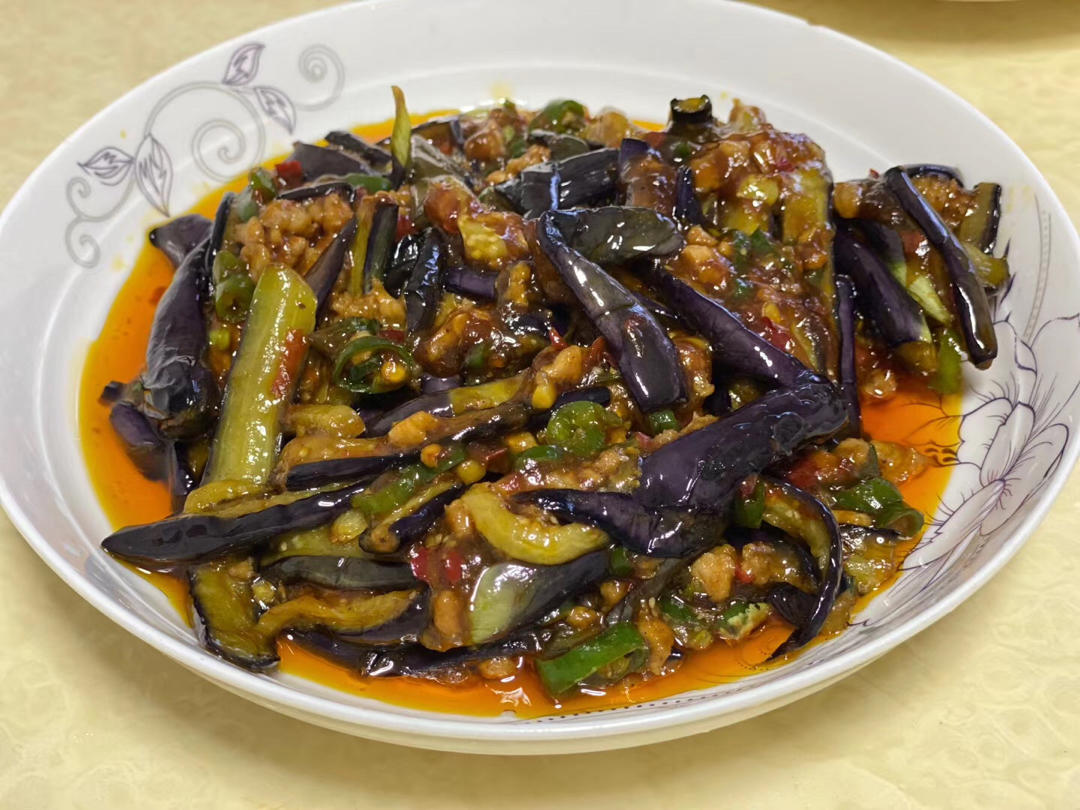 红烧肉沫茄子