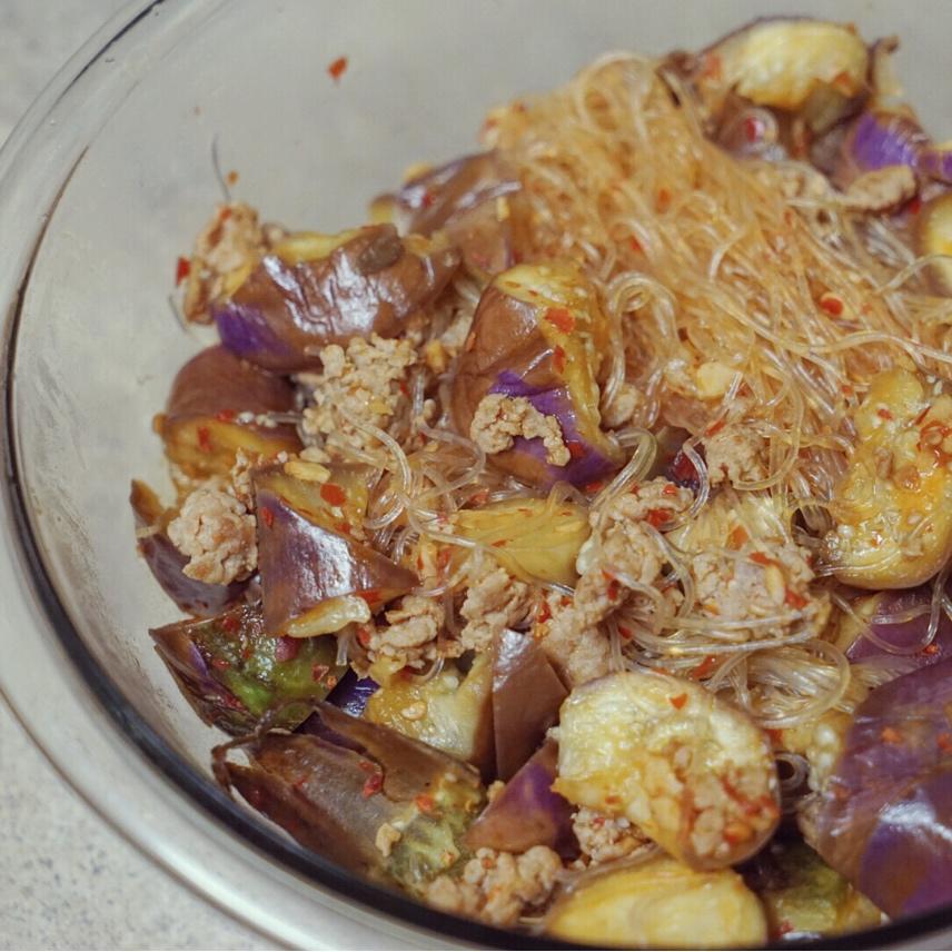 肉末茄子粉丝煲