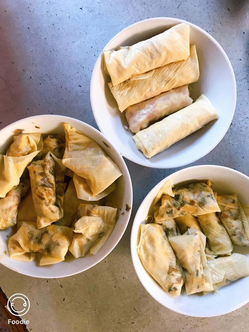 余妈妈私房菜-豆腐皮包肉