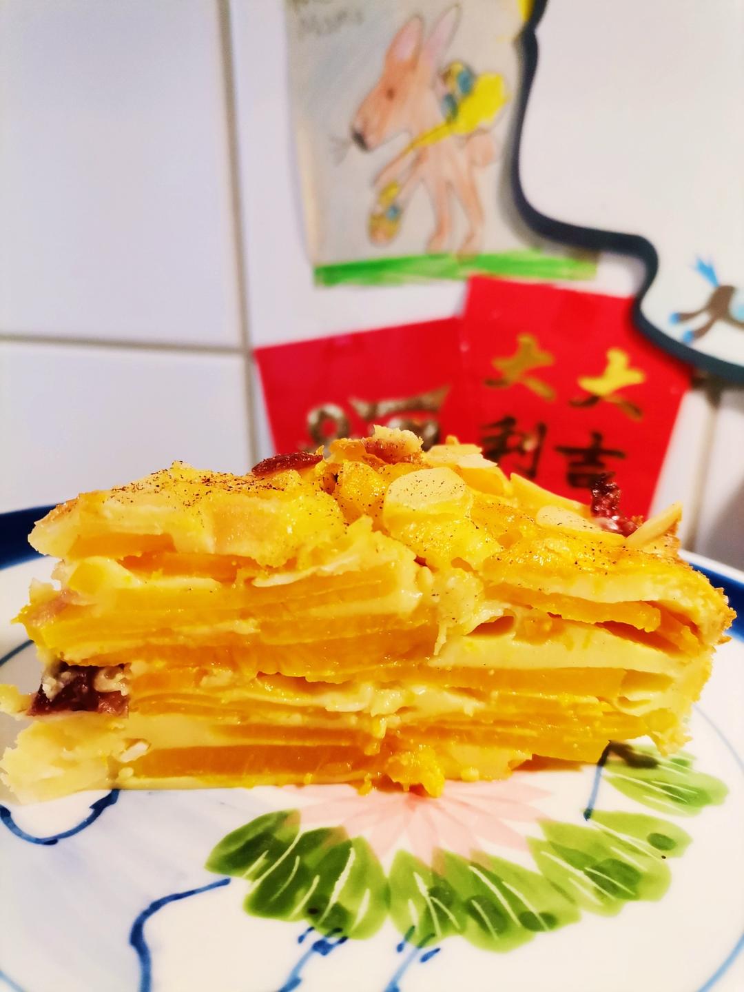 南瓜这样做真的惊艳到我了，南瓜千层派