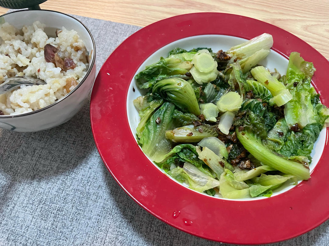 一点不输饭店的白灼罗马生菜