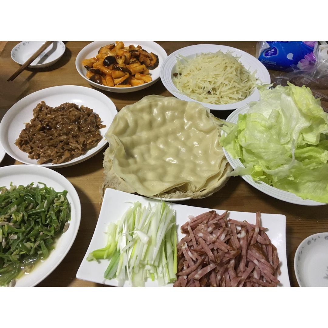 荷叶饼，水单饼