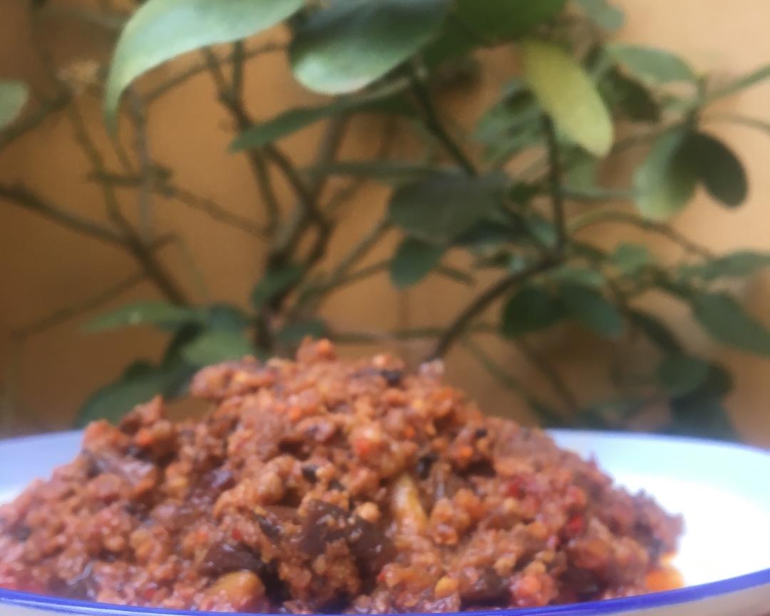 茄丁肉末杂酱的做法