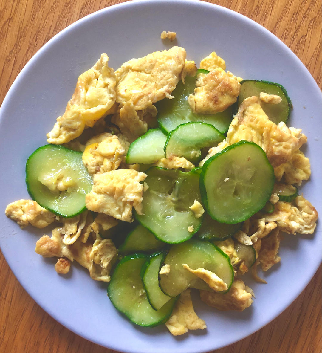 黄瓜炒鸡蛋 （青瓜炒鸡蛋）