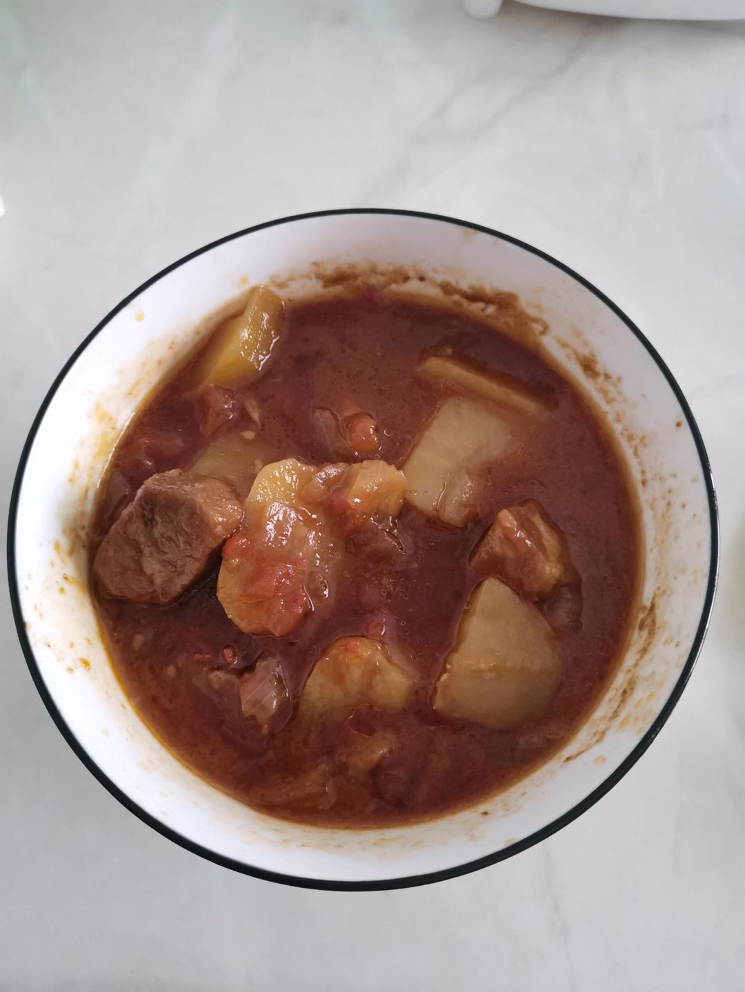 番茄土豆炖牛腩