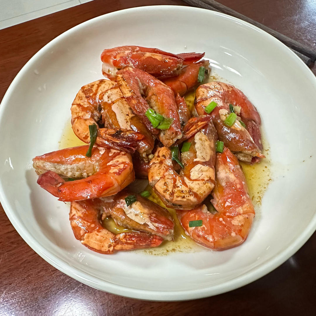 香煎黑虎虾