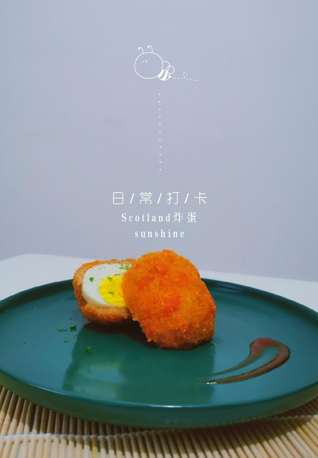 苏格兰炸蛋🏴󠁧󠁢󠁳󠁣󠁴󠁿「鸡蛋与肉的完美组合」简单料理也能有高大上美食
