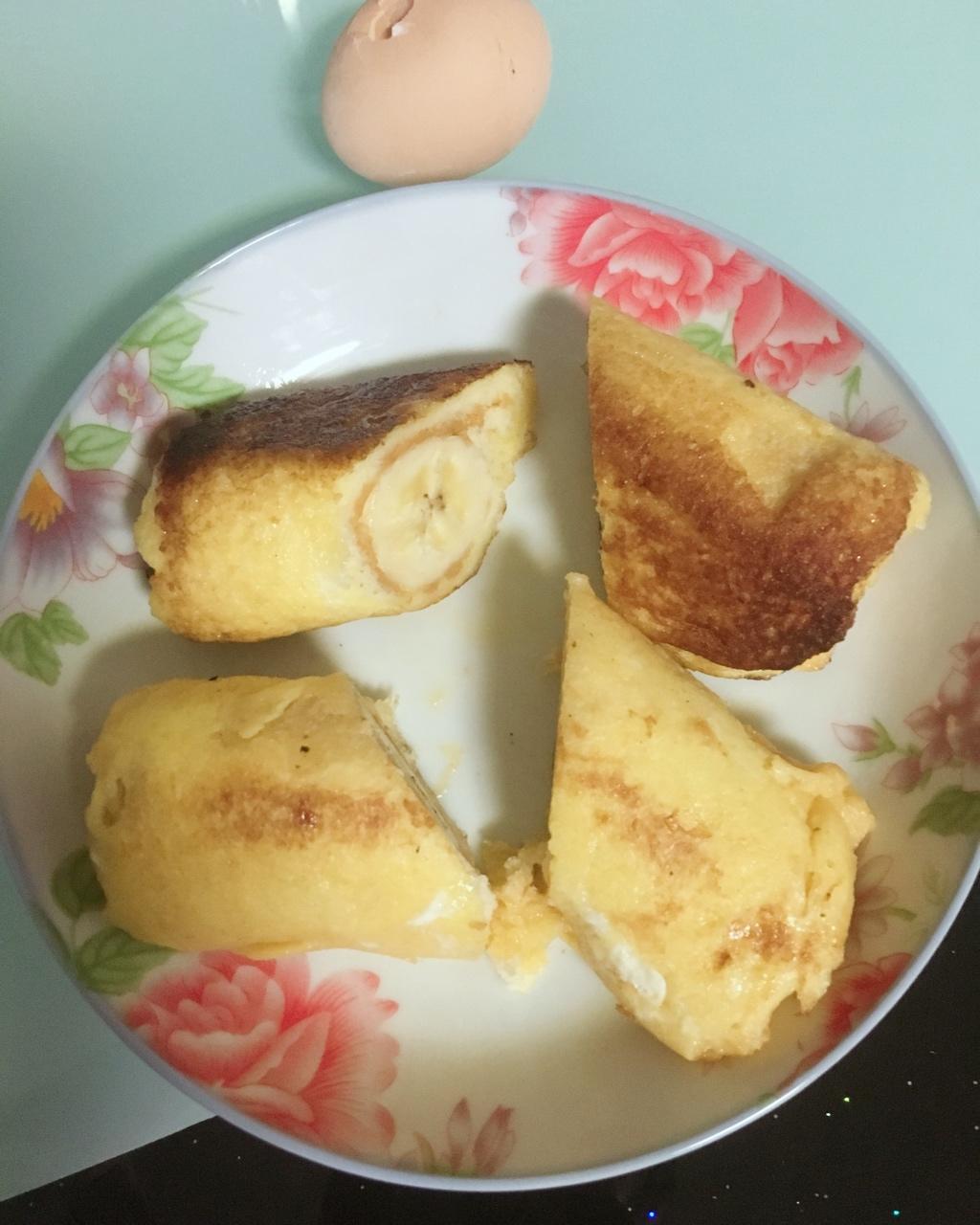 快手早餐香蕉吐司卷