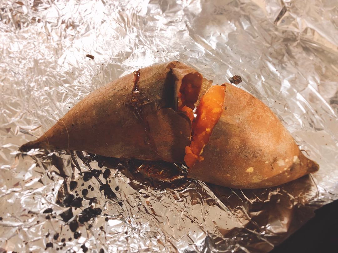 【烤箱版烤红薯】