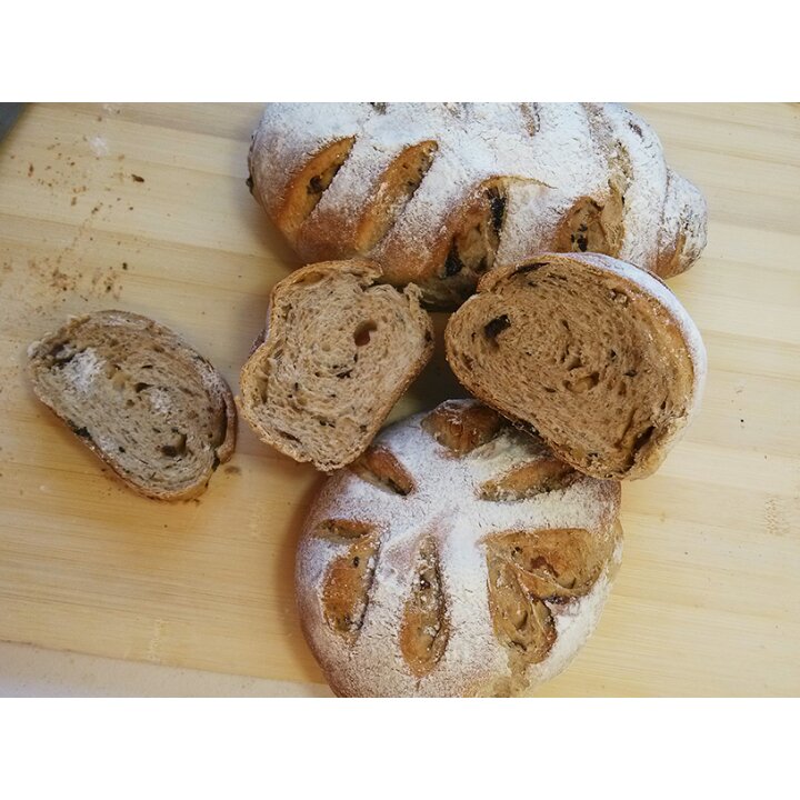 黑麦核桃红糖面包