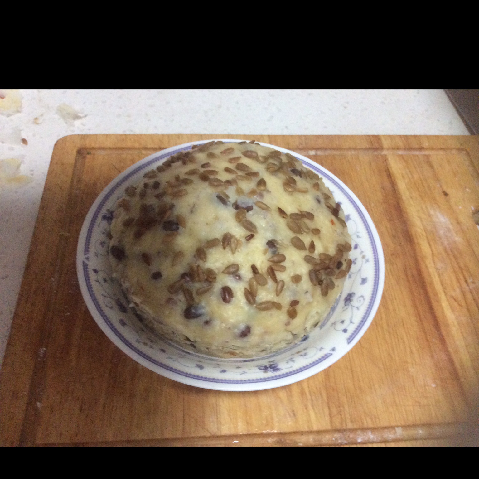 不用揉面，简单易做的——蔓越莓发糕