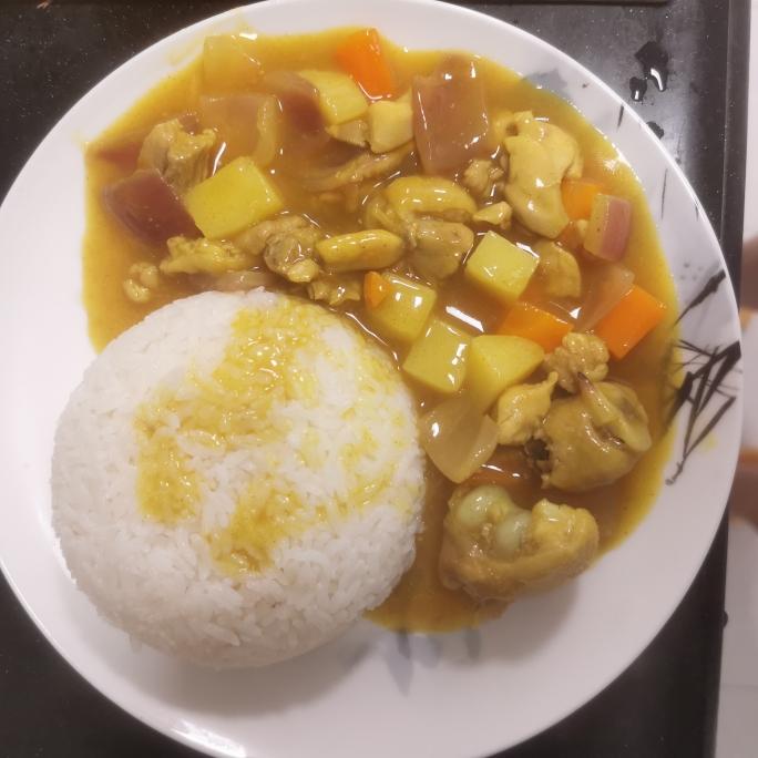 咖喱鸡肉饭(少油快手双人份)
