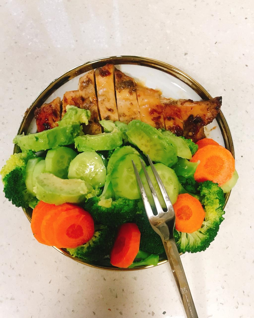 酷炫屌炸天好吃的煎鸡胸肉（香蒜蜂蜜煎鸡胸肉）