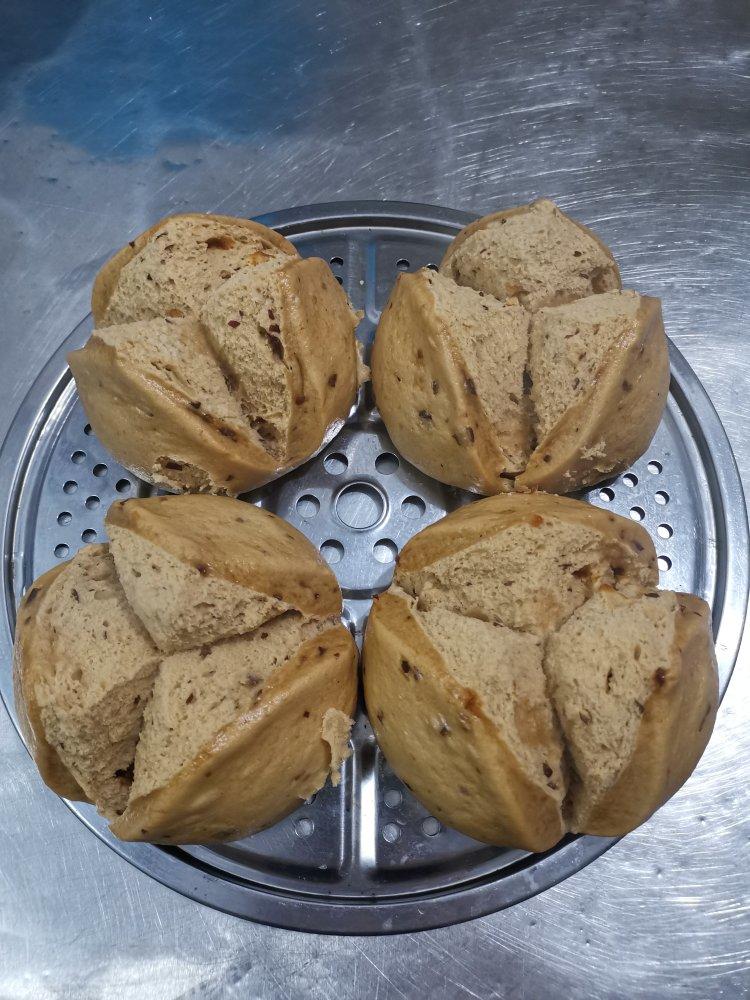 新手也能爆开花的老面红糖大枣开花馒头（泡打粉版or无泡打粉版）