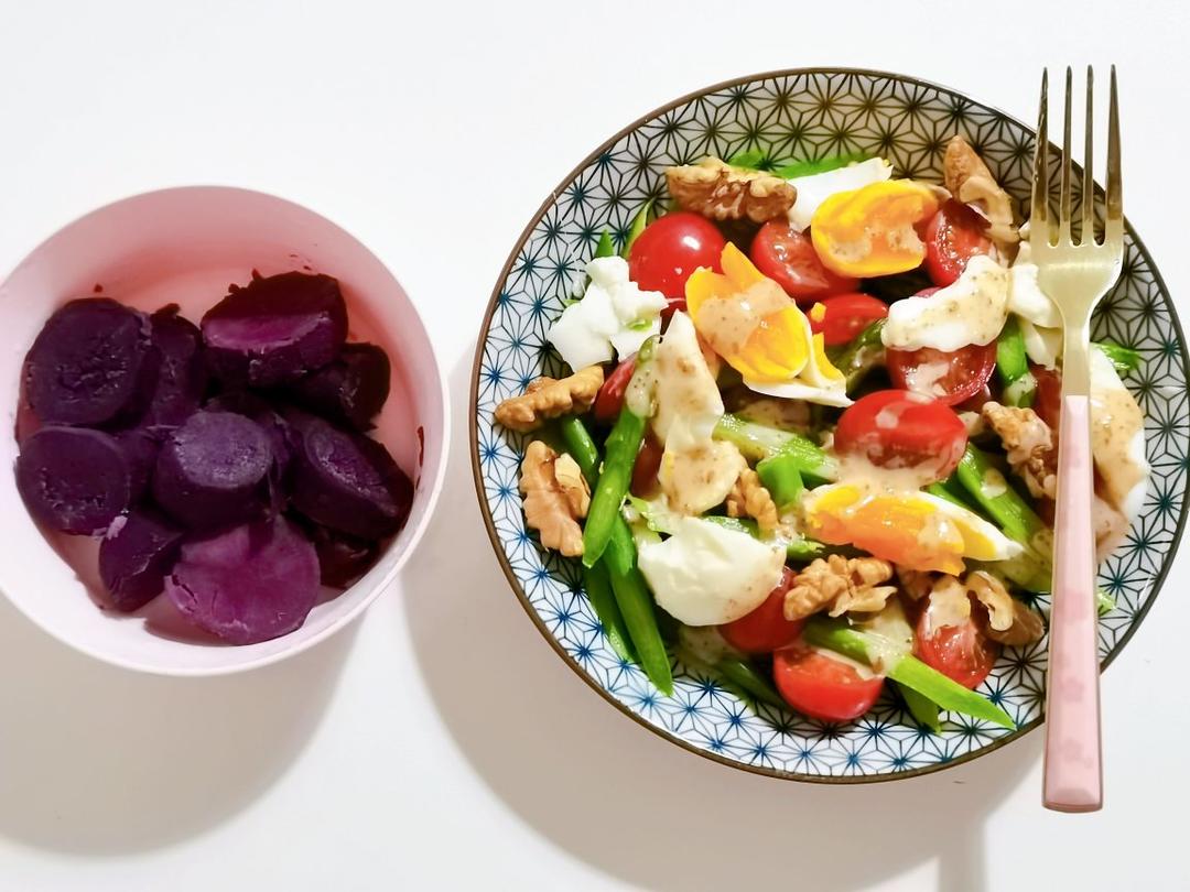 🥗低脂芦笋素沙拉 | 快手减肥餐，营养均衡又美味！