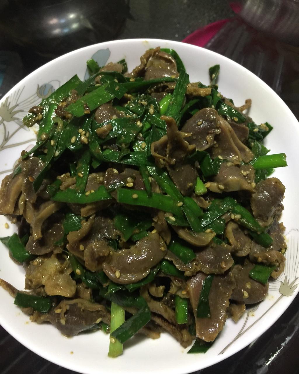 孜然洋葱炒鸡胗
