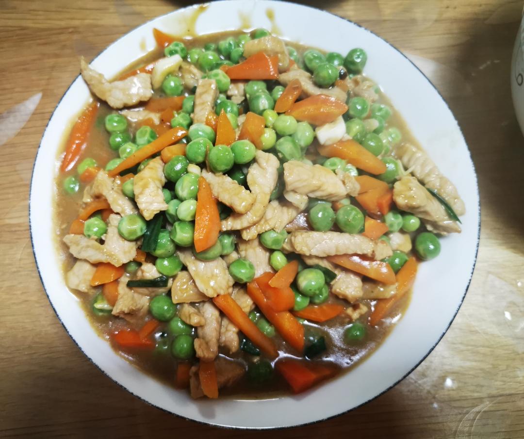 豌豆炒肉末