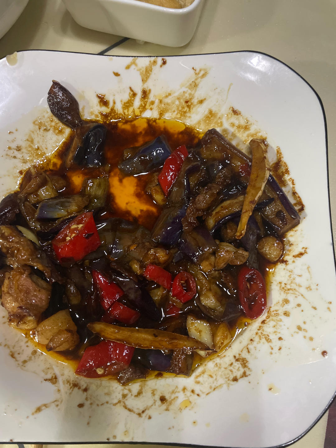 开胃下饭菜！巨简单的家常鱼香茄子煲