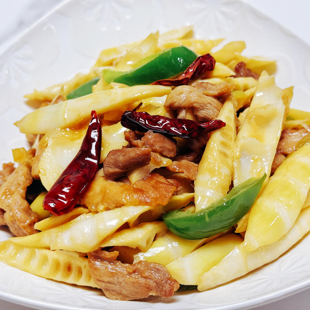 5分钟光盘的竹笋炒五花肉🥰