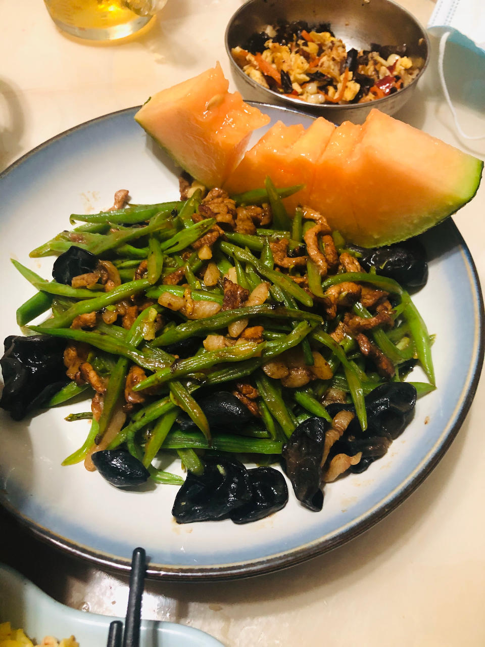 豆角肉丝饭