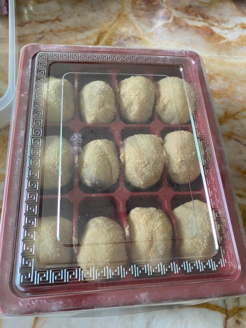 麻糍😋软软糯糯的糯米糍粑😍比外面卖的还好吃！