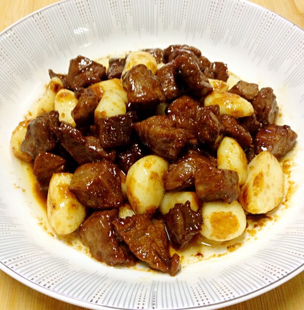 黑蒜子牛肉粒