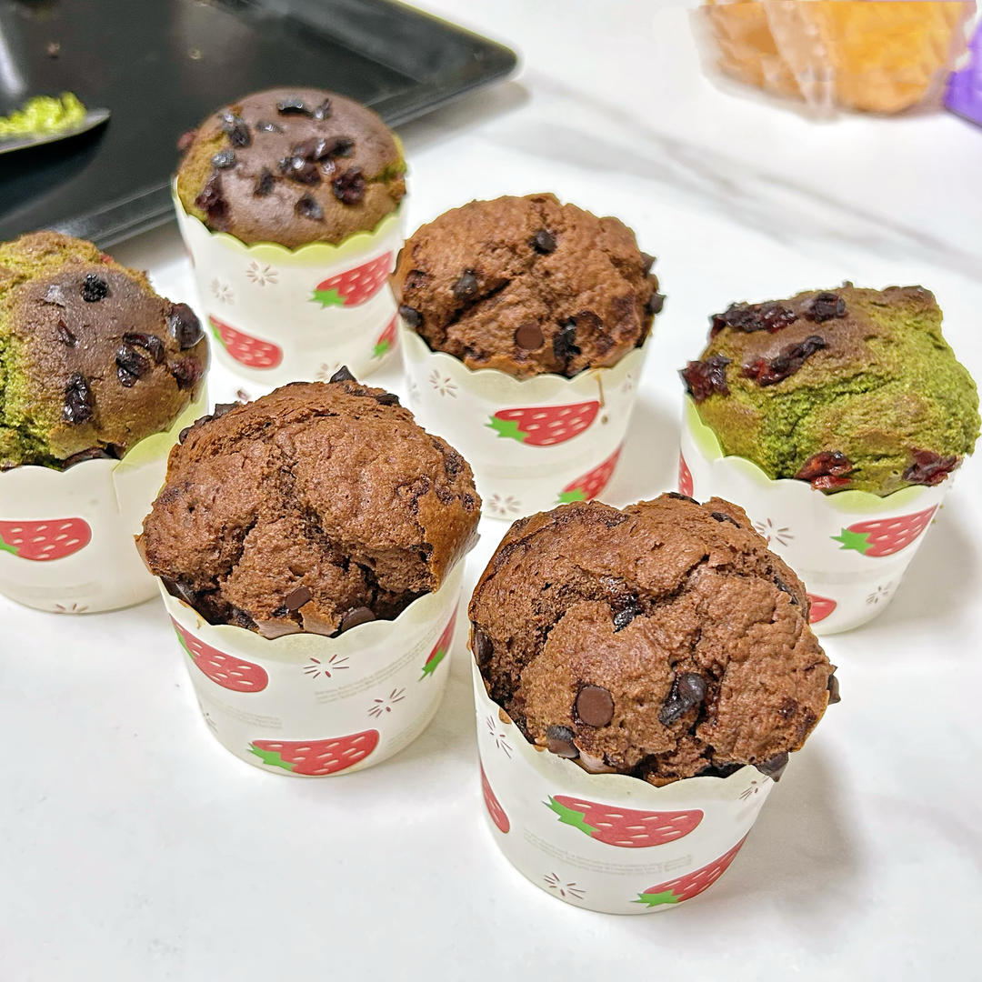 低卡抹茶蔓越莓磅蛋糕/巧克力磅蛋糕