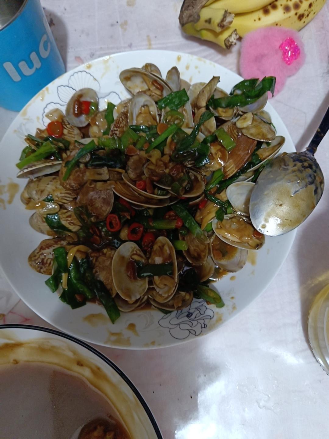 爆炒花甲