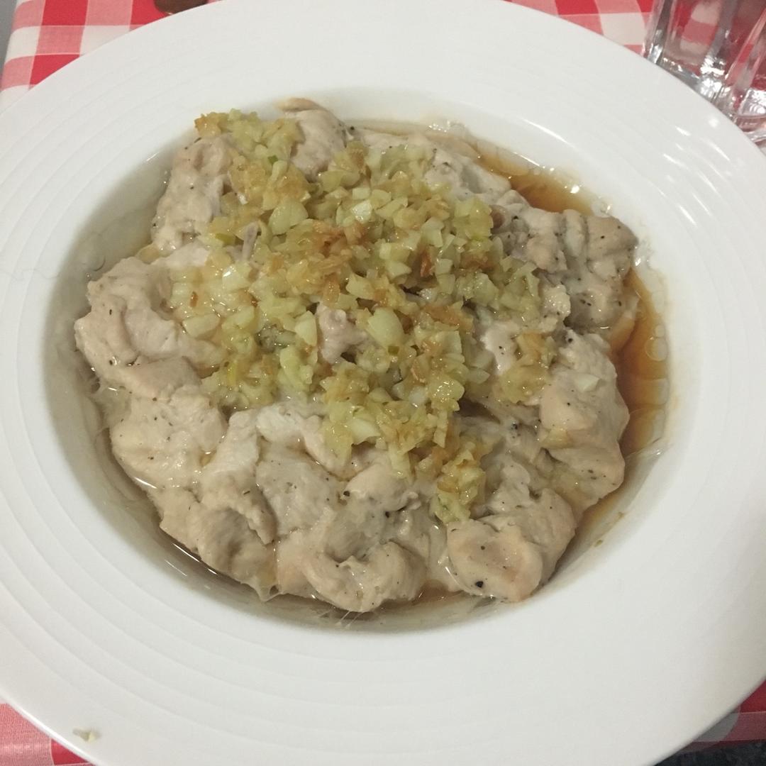 蒜蓉蒸鸡胸（鸡腿）