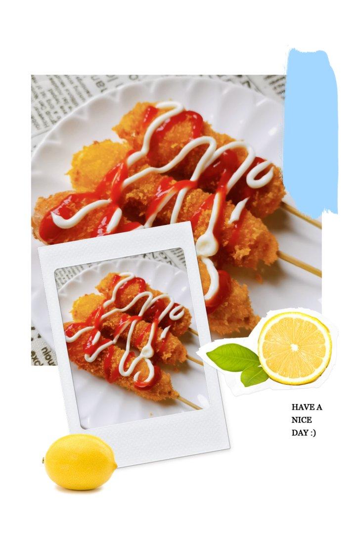 可以拉丝这么长长长的芝士热狗棒