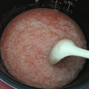 宝宝辅食：番茄牛肉粥的做法 步骤7