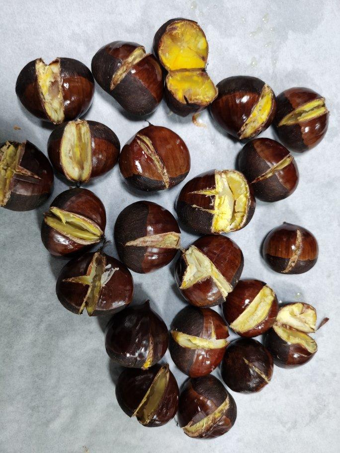 烤箱版烤板栗 比路边糖炒板栗还好吃