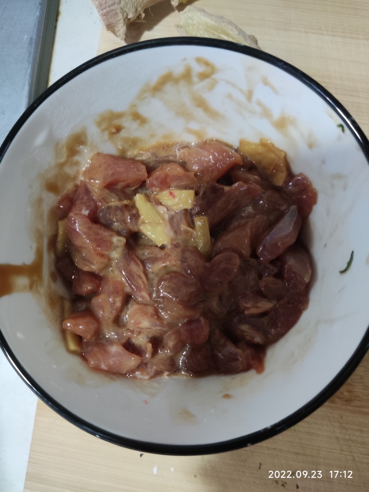 青菜香菇瘦肉粥的做法 步骤3